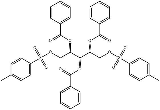 2-O,3-O,4-O-Tribenzoyl-D-arabinitol di-p-toluenesulfonate structure