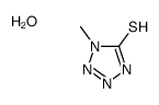 1-methyl-2H-tetrazole-5-thione,hydrate Structure