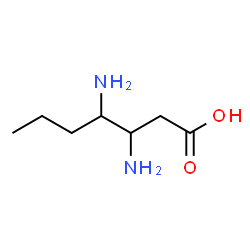 Heptanoic acid,3,4-diamino-结构式