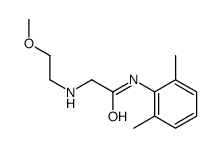 N-(2,6-dimethylphenyl)-2-(2-methoxyethylamino)acetamide结构式