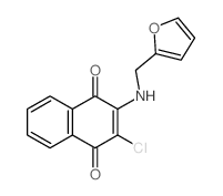 1,4-Naphthalenedione,2-chloro-3-[(2-furanylmethyl)amino]- structure