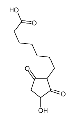 7-(3-hydroxy-2,5-dioxocyclopentyl)heptanoic acid结构式