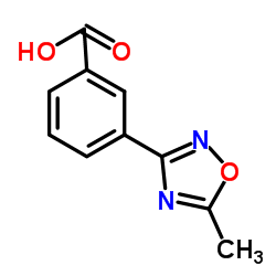 3-(5-甲基-1,2,4-氧二唑-3-基)苯甲酸结构式