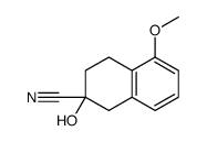 2-hydroxy-5-methoxy-3,4-dihydro-1H-naphthalene-2-carbonitrile结构式