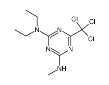 N,N-diethyl-N'-methyl-6-trichloromethyl-[1,3,5]triazine-2,4-diamine结构式