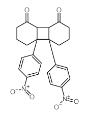 1,8-Biphenylenedione,decahydro-4a,4b-bis(4-nitrophenyl)- Structure