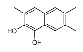 1,2-Naphthalenediol, 3,6,7-trimethyl- (8CI)结构式