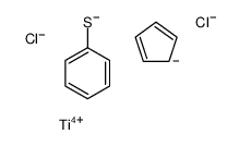 benzenethiolate,cyclopenta-1,3-diene,titanium(4+),dichloride Structure