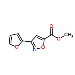 Methyl 3-(2-furyl)-1,2-oxazole-5-carboxylate structure