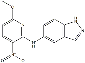 2-(1H-5-indazolylamino)-6-methoxy-3-nitropyridine Structure