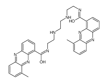 9-methyl-N-[2-[2-[2-[(9-methylphenazine-1-carbonyl)amino]ethylamino]ethylamino]ethyl]phenazine-1-carboxamide Structure