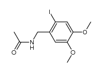 N-acetyl-4,5-dimethoxy-2-iodobenzylamine Structure