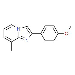 2-(4-Methoxyphenyl)-8-methylimidazo[1,2-a]pyridine结构式