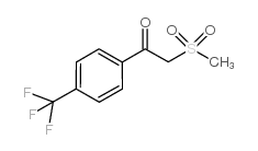 2-(METHYLSULFONYL)-1-[4-(TRIFLUOROMETHYL)PHENYL]ETHANONE结构式