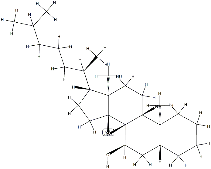 8α,14-Epoxy-5α-cholestan-7α-ol structure