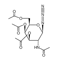 Azido 2-Acetamido-2-deoxy-3,4,6-tri-O-acetyl-β-D-galactopyranosyl Structure