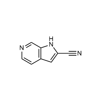 1H-吡咯并[2,3-c]吡啶-2-甲腈结构式