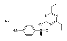 sodium,4-amino-N-(4,6-diethyl-1,3,5-triazin-2-yl)benzenesulfonamide结构式