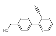 2-[4-(hydroxymethyl)phenyl]pyridine-3-carbonitrile结构式