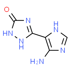 3H-1,2,4-Triazol-3-one,5-(5-amino-1H-imidazol-4-yl)-1,2-dihydro- Structure