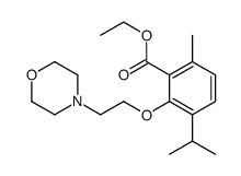 3-(2-Morpholinoethoxy)-p-cymene-2-carboxylic acid ethyl ester结构式