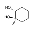 trans-1-methylcyclohexane-1,2-diol结构式