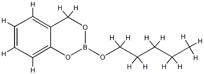 2-(Pentyloxy)-4H-1,3,2-benzodioxaborin结构式