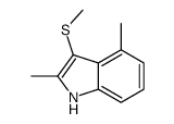 2,4-dimethyl-3-methylsulfanyl-1H-indole结构式