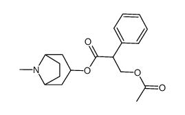 3-(3′-acetoxytropoyloxy)tropane结构式