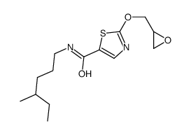 N-(4-methylhexyl)-2-(oxiran-2-ylmethoxy)-1,3-thiazole-5-carboxamide Structure