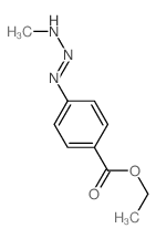 Benzoic acid,4-(3-methyl-2-triazen-1-yl)-, ethyl ester structure