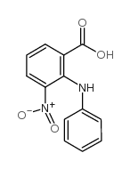 2-PHENYLAMINO-3-NITROBENZOIC ACID Structure