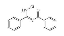 N-(N-chloro-C-phenylcarbonimidoyl)benzamide Structure