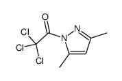 1H-Pyrazole, 3,5-dimethyl-1-(trichloroacetyl)- (9CI) structure