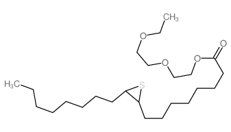 2-(2-ethoxyethoxy)ethyl 8-(3-octylthiiran-2-yl)octanoate structure