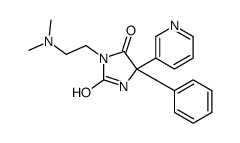 3-[2-(dimethylamino)ethyl]-5-phenyl-5-pyridin-3-ylimidazolidine-2,4-dione Structure