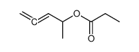 penta-3,4-dien-2-yl propionate结构式