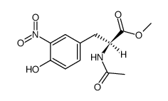 3-nitro-N-Ac-O-Me-tyrosine Structure