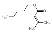 2-Butenoic acid,3-methyl-, pentyl ester结构式