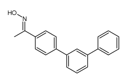 1-(3'-Phenyl-biphenyl-4-yl)-aethan-1-on-oxim结构式