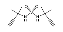 N,N'-bis(1,1-dimethyl-2-propynyl)sulfamide Structure