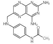 N-(4-(((2,4-Diamino-6-pteridinyl)methyl)amino)phenyl)acetamide Structure