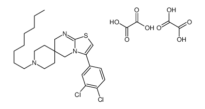 3-(3,4-dichlorophenyl)-1'-octylspiro[5,7-dihydro-[1,3]thiazolo[3,2-a]pyrimidine-6,4'-piperidine],oxalic acid Structure