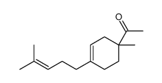 1-[1-methyl-4-(4-methylpent-3-enyl)cyclohex-3-en-1-yl]ethanone结构式