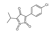 3-(4-chlorophenyl)-1,2-dioxido-5-propan-2-ylpyrazole-1,2-diium-4-one Structure