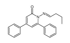 1-(butylideneamino)-4,6-diphenylpyridin-2-one结构式