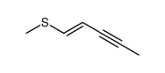 1-methylsulfanylpent-1-en-3-yne结构式