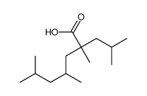 2,4,6-trimethyl-2-(2-methylpropyl)heptanoic acid Structure