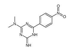 2-N,2-N-dimethyl-6-(4-nitrophenyl)-1,3,5-triazine-2,4-diamine结构式