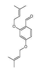 2,4-bis(3-methylbut-2-enoxy)benzaldehyde结构式